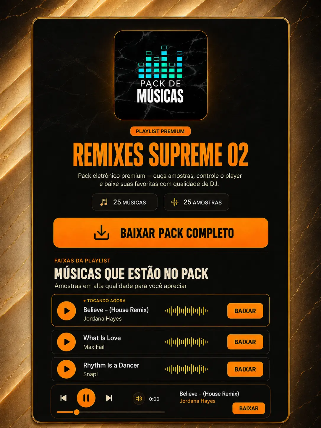 Playlist Remixes Supreme aberta para ouvir e baixar